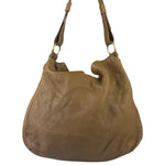 Gucci Tan Brown Leather Wave Hobo Bag