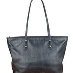 Coach Black Leather City Zip Tote Bag
