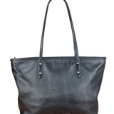 Coach Black Leather City Zip Tote Bag