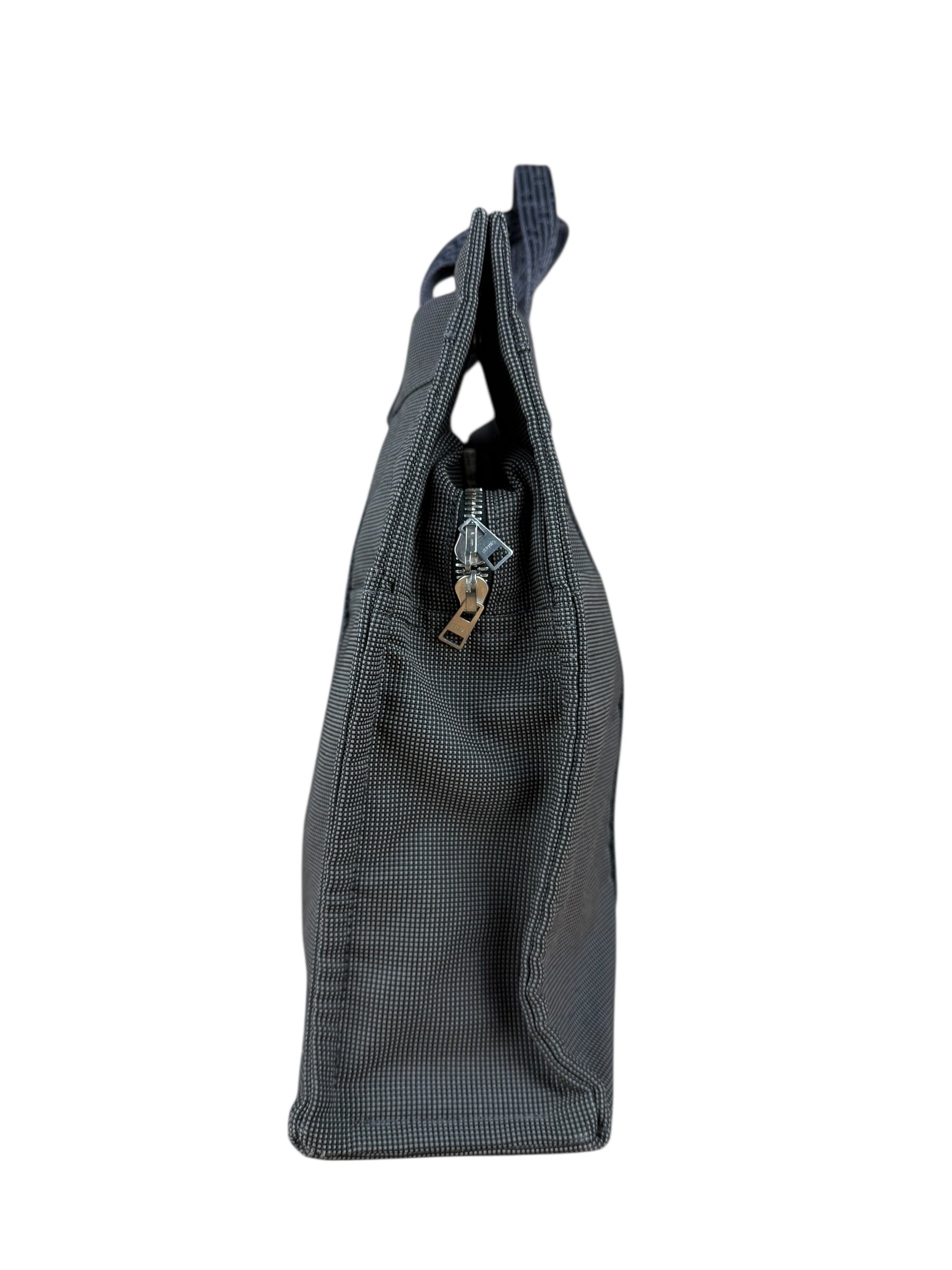 Hermes Herline Canvas Tote Grey