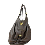 Louis Vuitton Brown Leather Mahina Hobo Bag