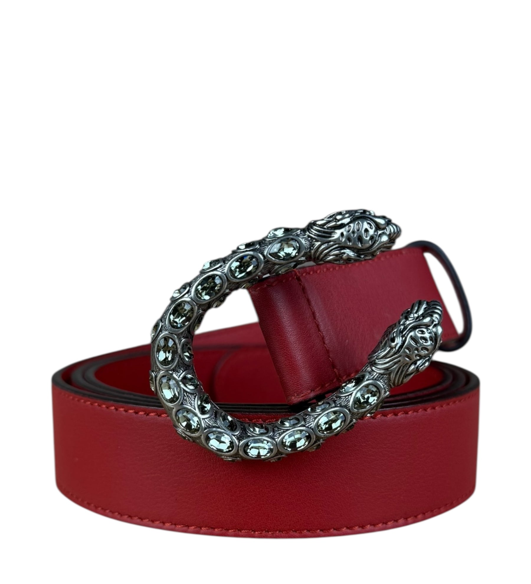 Gucci Dionysus Red Leather Belt
