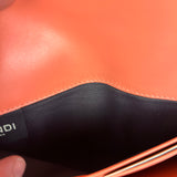 Fendi FF Diamonds Continental Peach Wallet on Chain