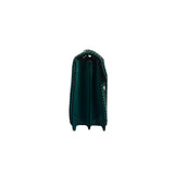 Bvlgari Green Leather Serpenti Forever Shoulder Bag