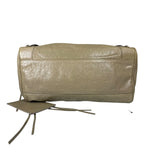 Balenciaga Olive Lambskin Velo Moto Two-Way Bag