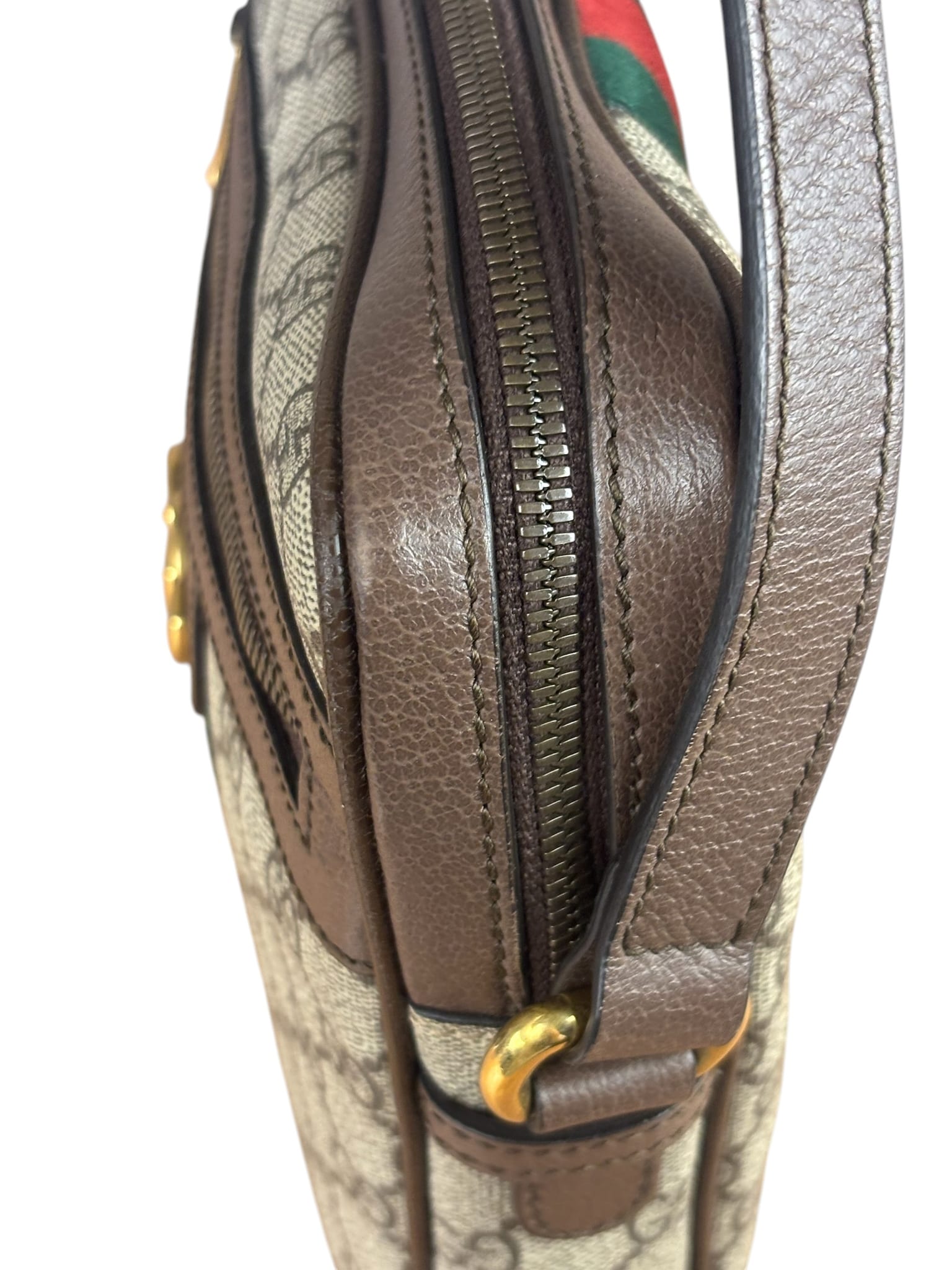Gucci Beige/Brown GG Supreme Ophidia Messenger Bag