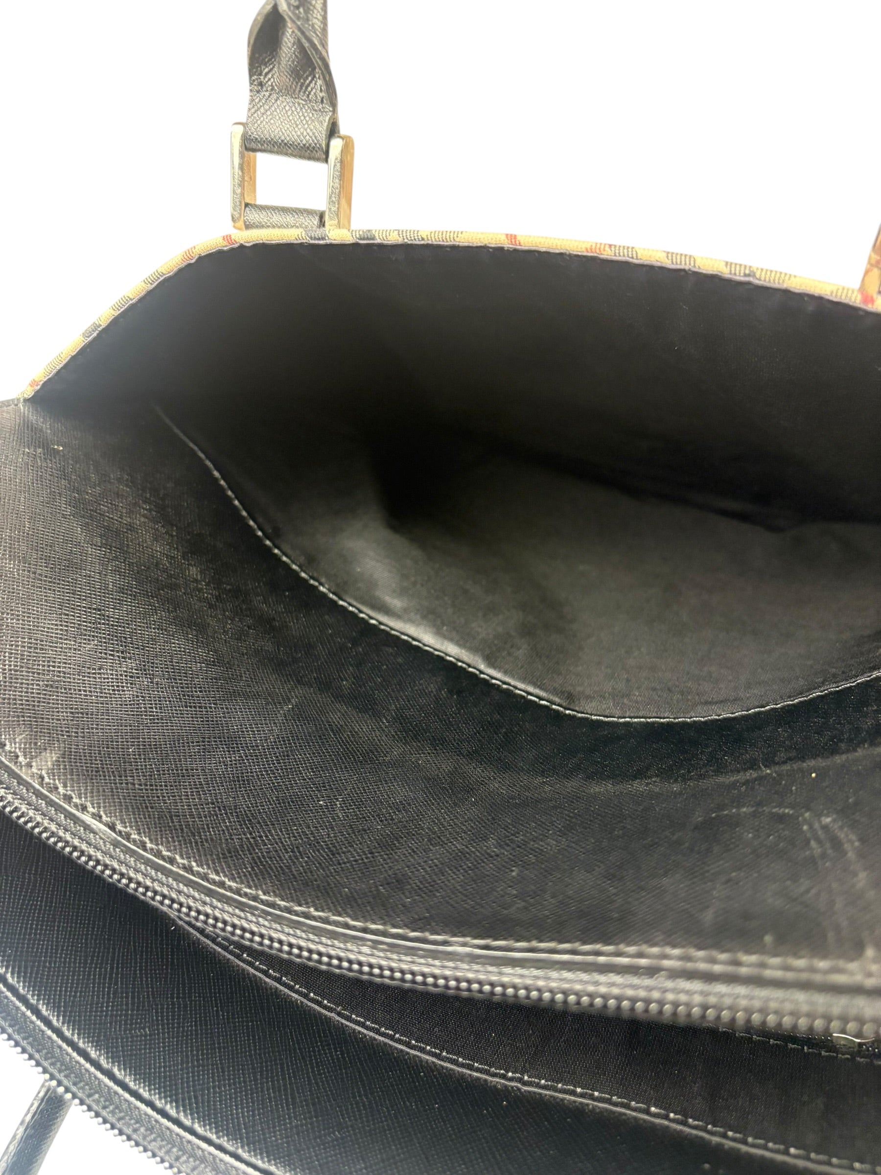 Burberry Beige Canvas Nova Check Tote Bag