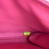 Chanel Coral Pink Matte Quilted Caviar Flap Shoulder Bag 2012