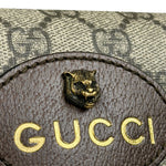 Gucci Vintage Brown Leather Trim Neo Supreme Belt Bag