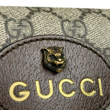 Gucci Vintage Brown Leather Trim Neo Supreme Belt Bag