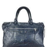 Balenciaga Navy Motocross Classic Bridge Bag