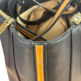 Chloe Black Leather Roy Large Zip Shoulder Bag