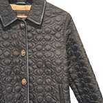 Coach Signature Quilted Coat Black