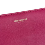 Saint Laurent Pink Leather Y Ligne Clutch