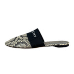 Givenchy Bedford Python-Embossed Leather Flat Mules