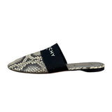 Givenchy Bedford Python-Embossed Leather Flat Mules