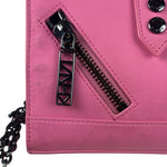 Kenzo Kalifornia Pink Leather Wallet On Chain
