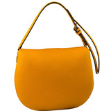 Fendi Orange Leather Small Croissant Hobo Bag