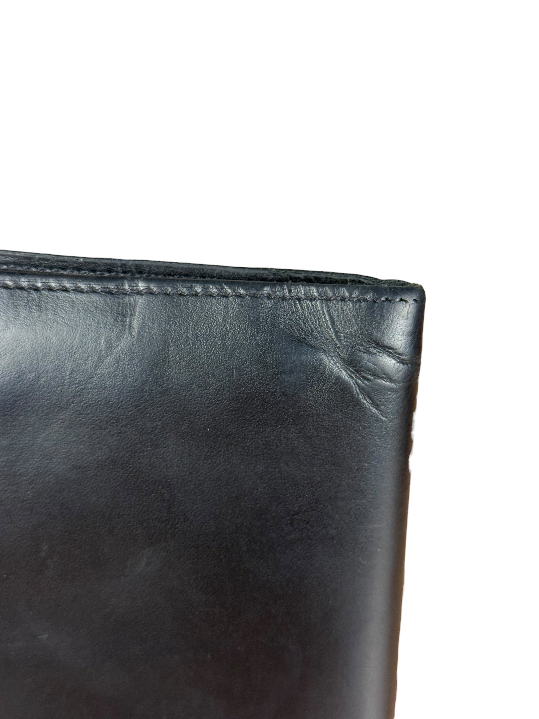Louis Vuitton Black Leather Bi-Fold Wallet
