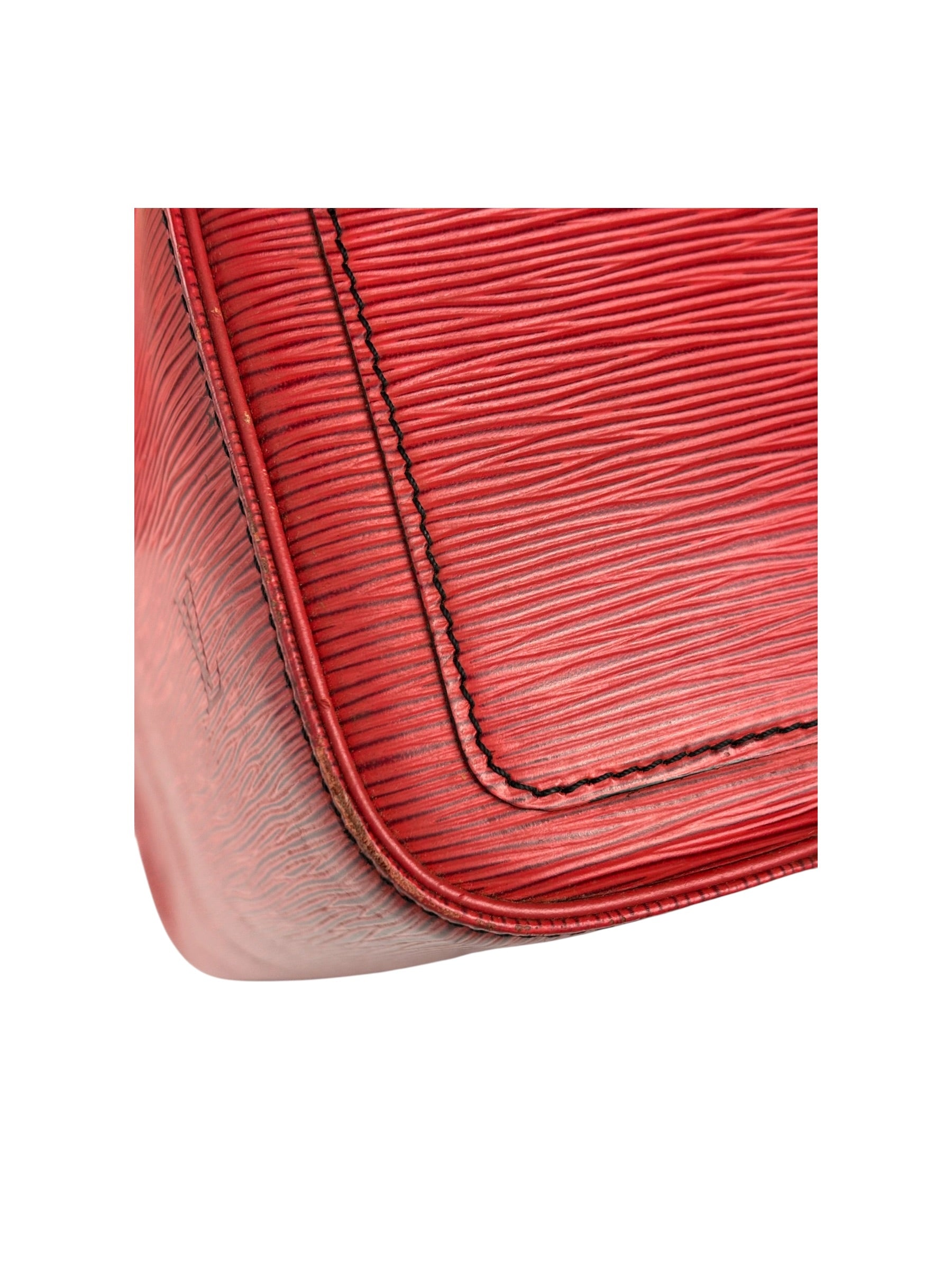 Louis Vuitton Castillian Red Epi Leather Speedy Mini Handbag
