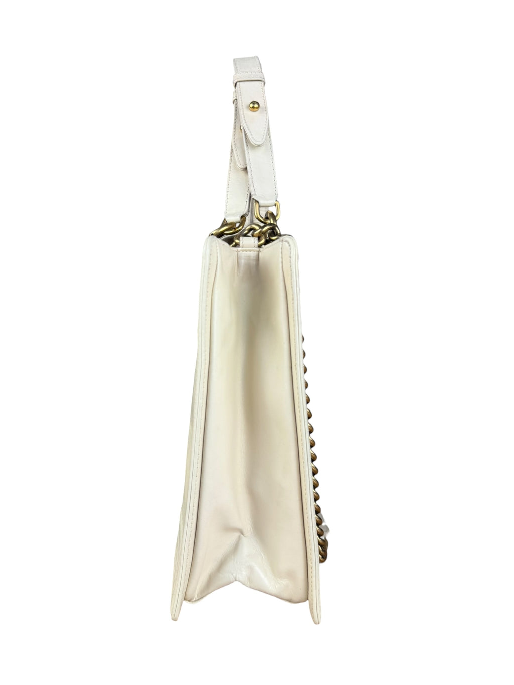 Chanel Ivory Leather Large Jetsetter Boy 2Way Handbag 2011