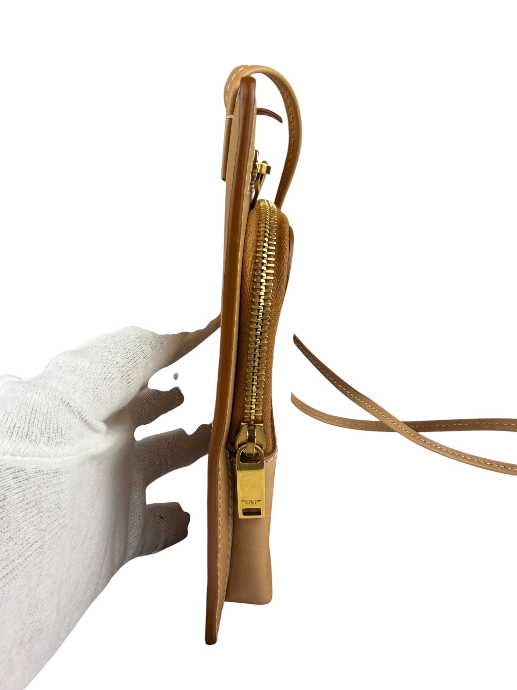 Yves Saint Laurent Beige Crossbody Pouch