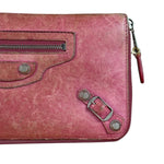 Balenciaga Vintage Pink Le Agneau Long Wallet