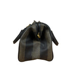 Fendi Vintage Pequin Stripped Mini Boston Bag