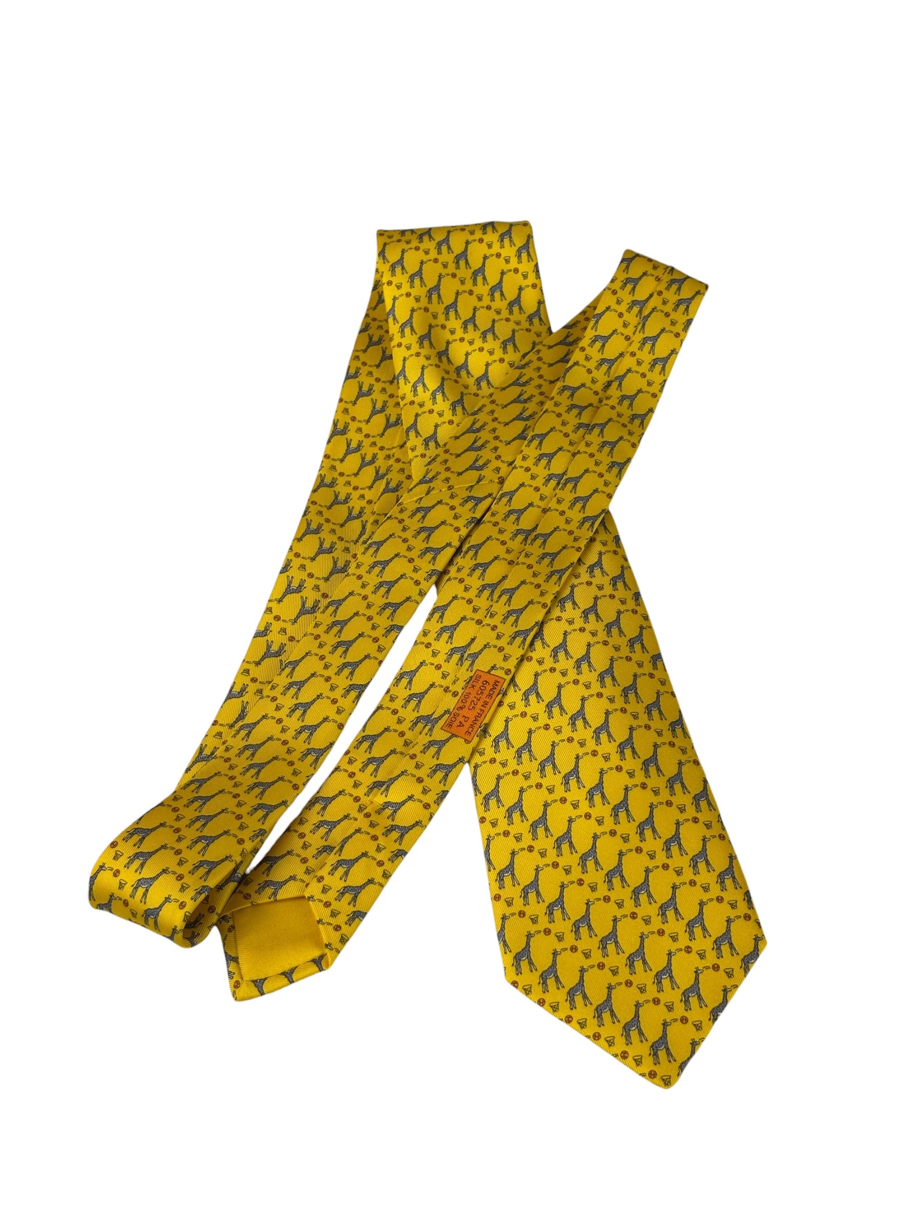 Hermes Cravate Twill Sophie Parker Silk Tie