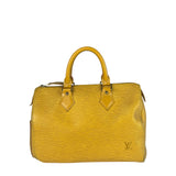 Louis Vuitton Yellow Epi Leather Speedy 25