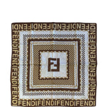 Fendi Vintage Chain Zucca Monogram Handkerchief Scarf