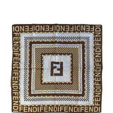 Fendi Vintage Chain Zucca Monogram Handkerchief Scarf