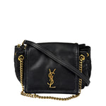 Saint Laurent Black Nolita Matelasse Leather Shoulder Bag