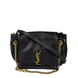 Saint Laurent Black Nolita Matelasse Leather Shoulder Bag