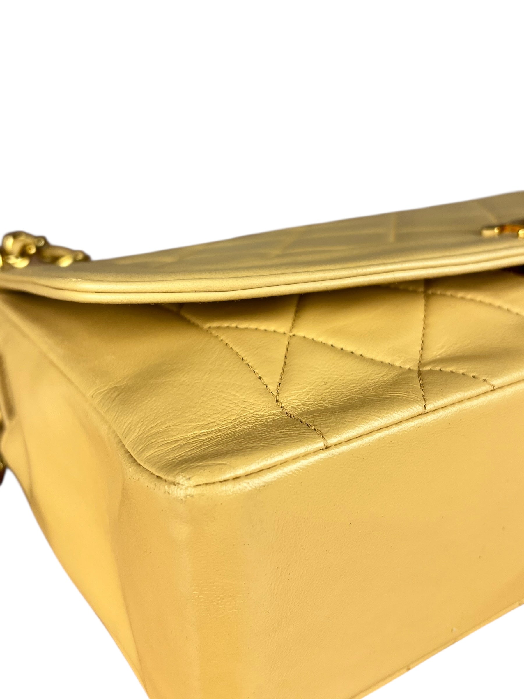 Chanel Beige CC Leather Diana Flap Bag '92