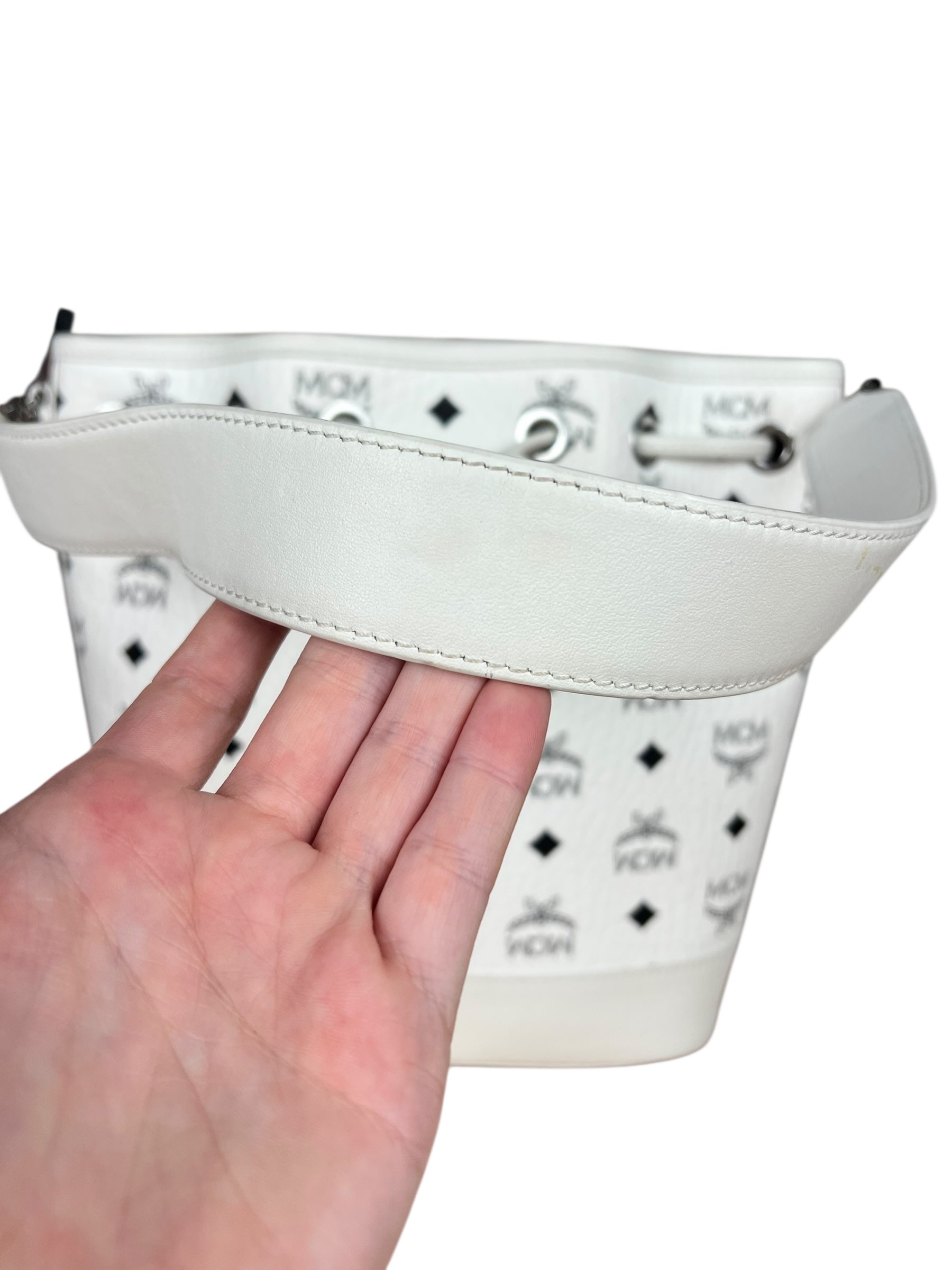 MCM Dessau Drawstring Bucket Bag