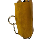 Chloe Mustard Yellow Leather/Suede Faye Bag