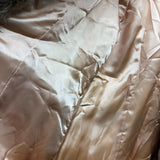 Vintage Warm Tan & Beige Rabbit Fur Coat