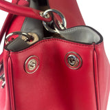 Christian Dior Red Leather Diorissimo Tote