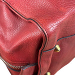 Chloe Red Leather Paddington Medium Satchel Two-Way Bag
