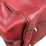 Chloe Red Leather Paddington Medium Satchel Two-Way Bag