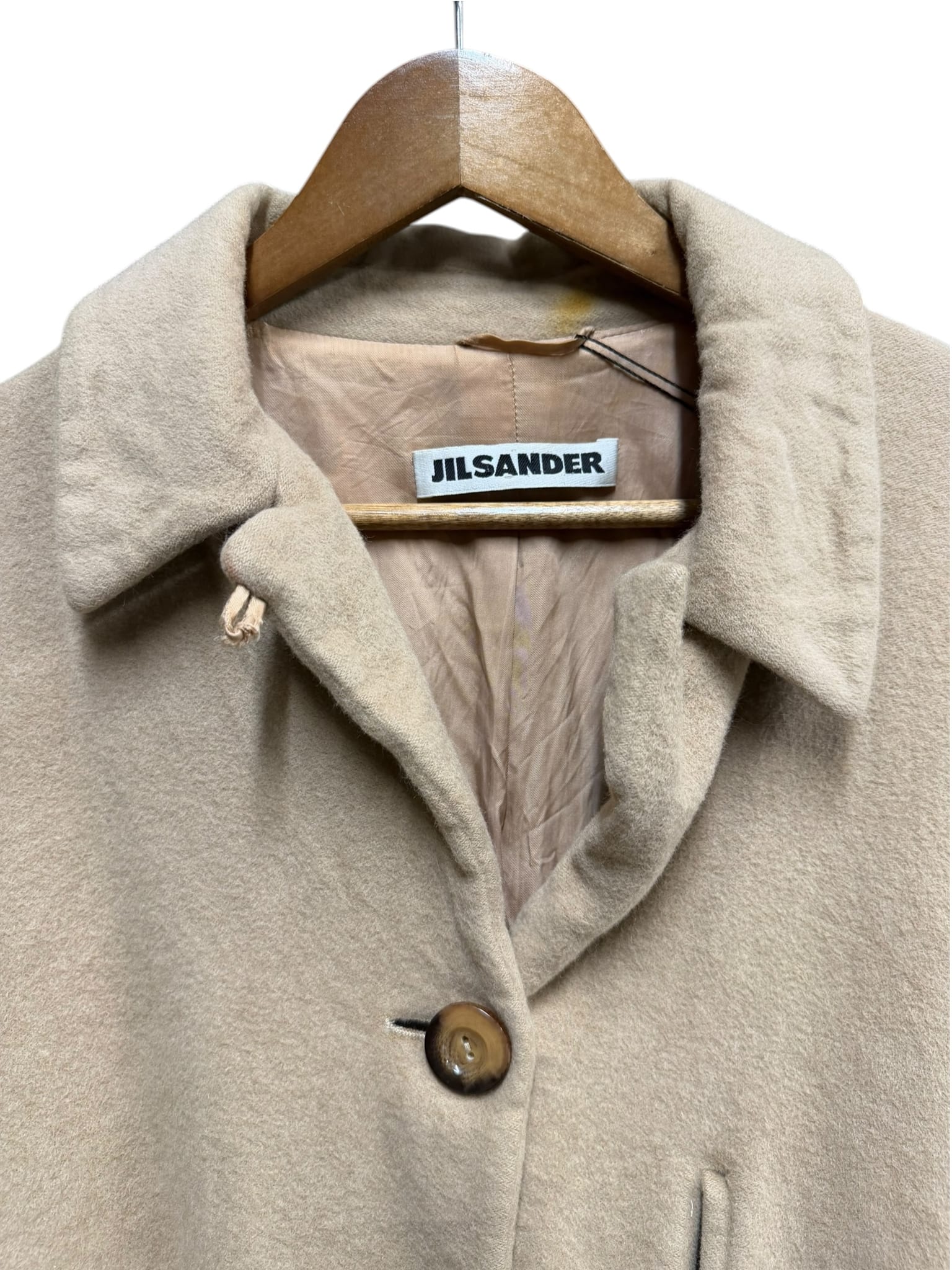 Vintage Jil Sander Wool Trench Coat (Slight Distressing)