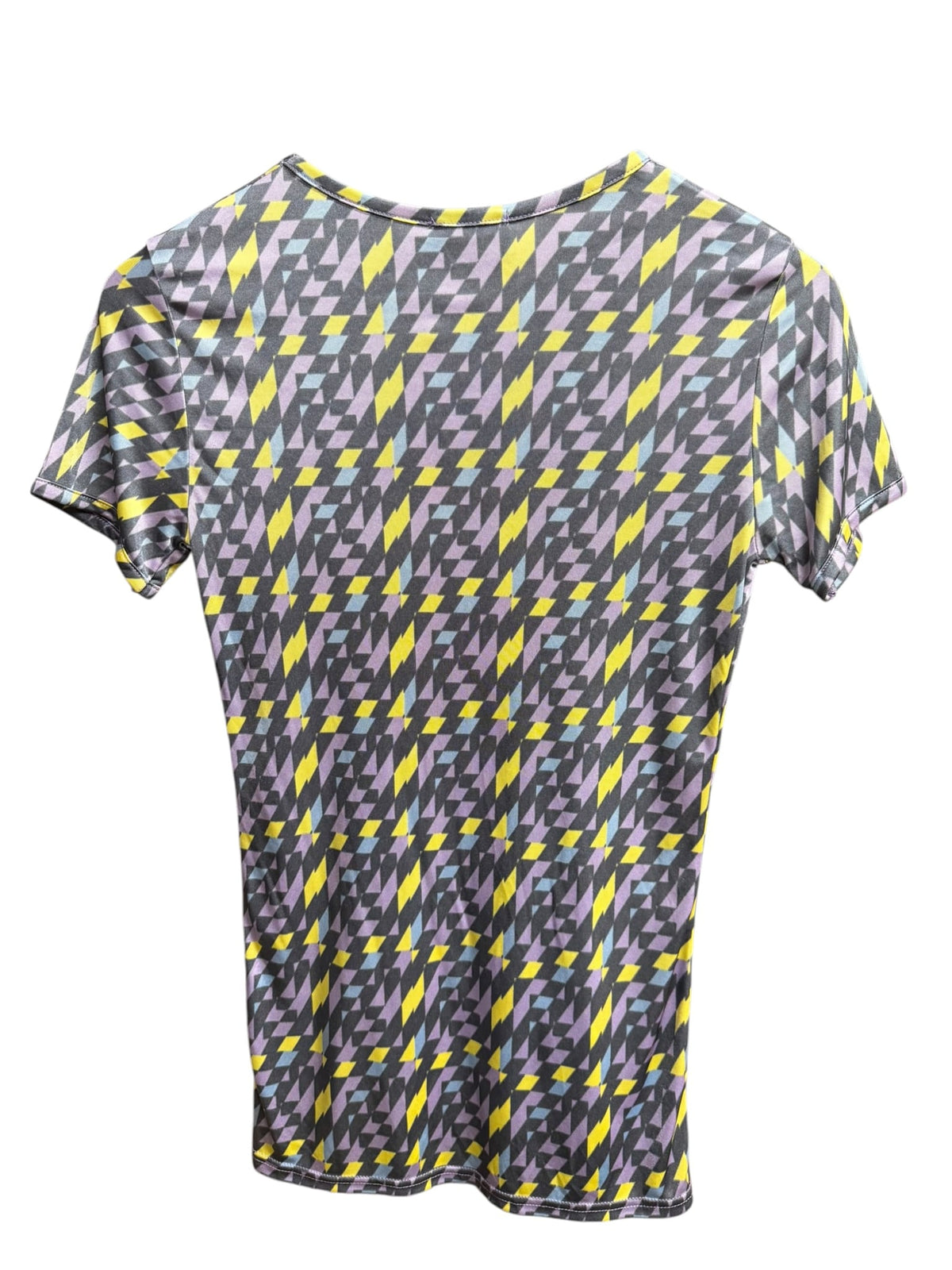 90s Fendi Geo Zucca Print V-Neck Shirt