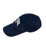 Balenciaga Navy Embroidered New York Cap