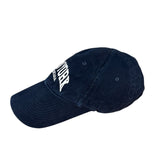 Balenciaga Navy Embroidered New York Cap