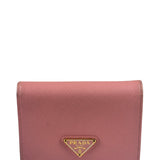 Prada Pink Saffiano Leather Wallet