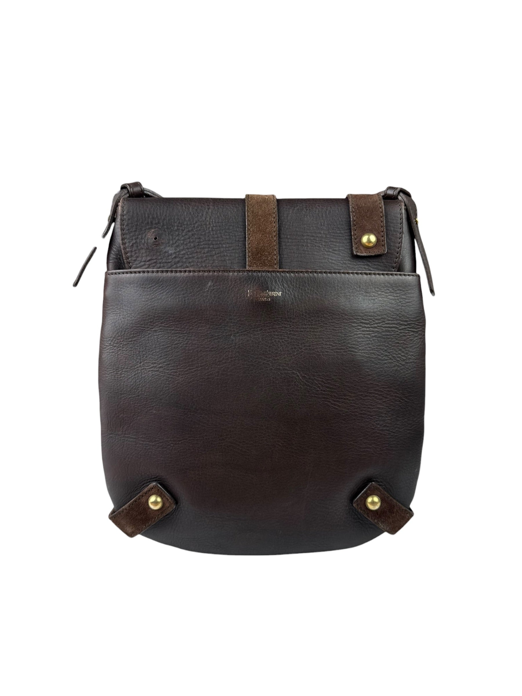 Yves Saint Laurent Tan Brown Messenger Bag