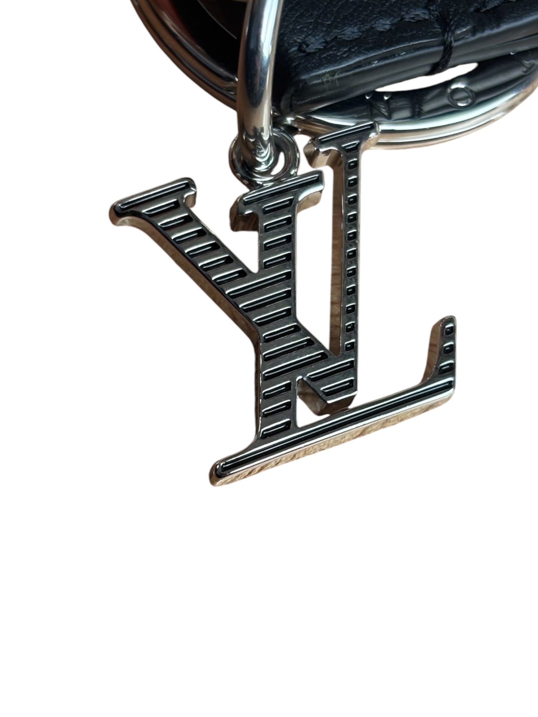 Louis Vuitton Black Monogram Shadow Dragonne Key Holder