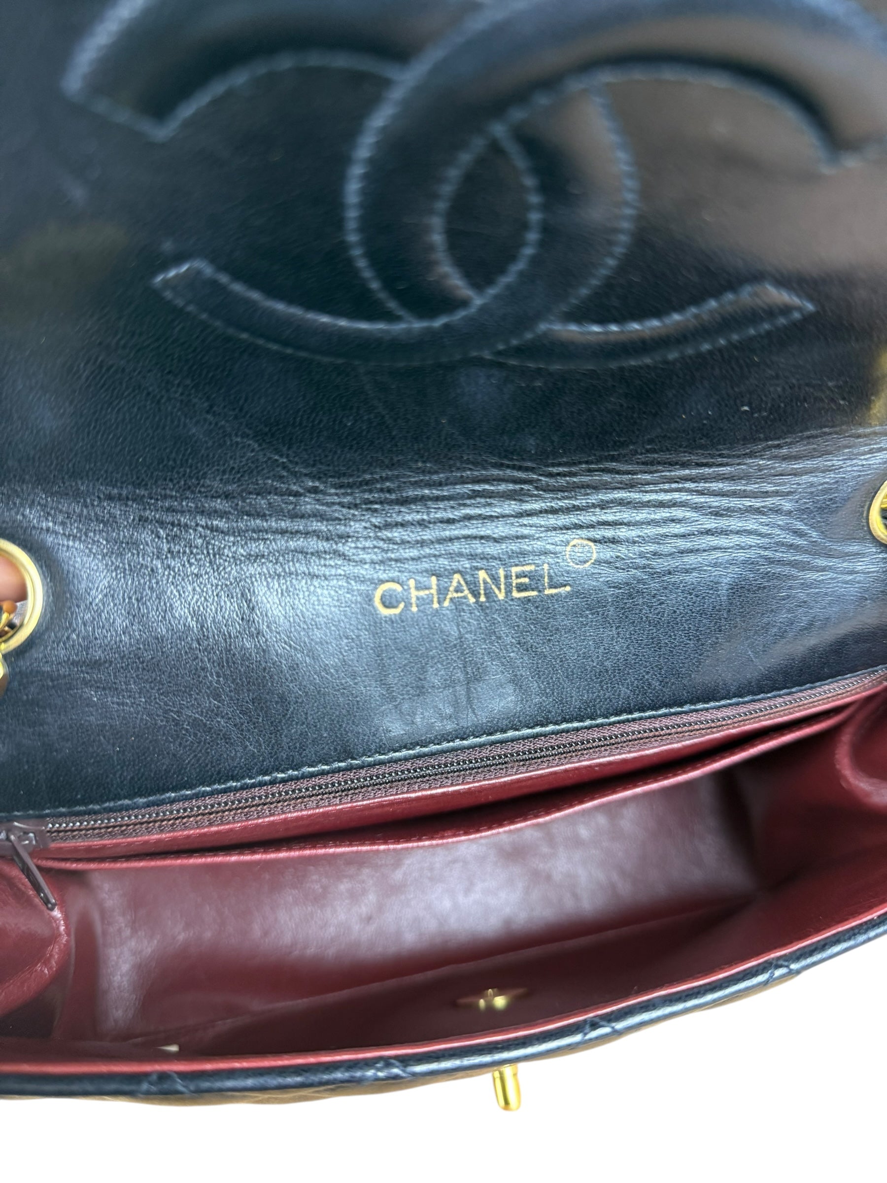 Chanel CC Black Classic Flap Bag 1988