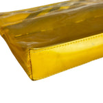 Burberry Yellow Vinyl Check Cosmetic Pouch